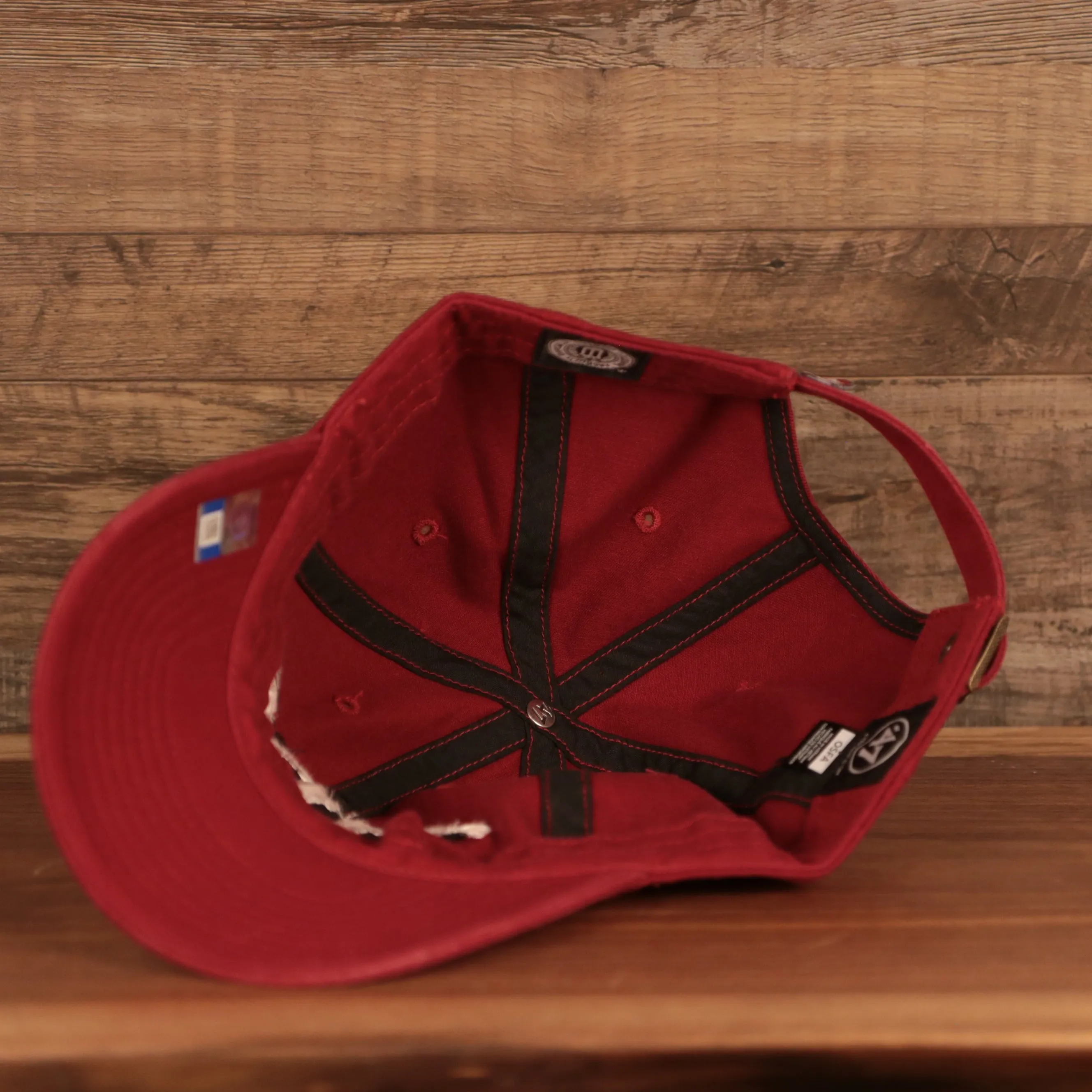 Alabama Crimson Tide Logo Red Adjustable Dad Hat