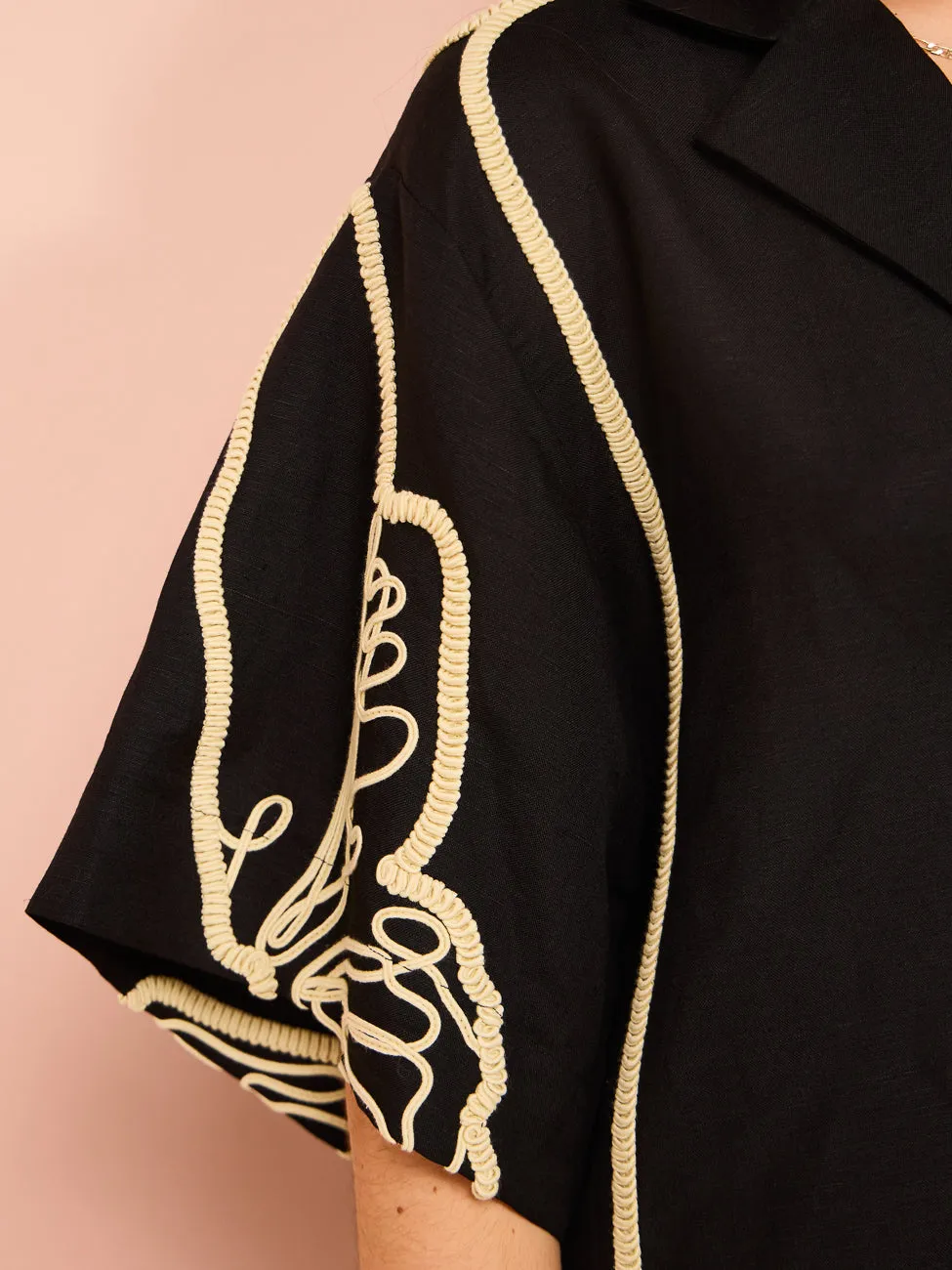 Camilla and Marc Lanza Shirt in Black