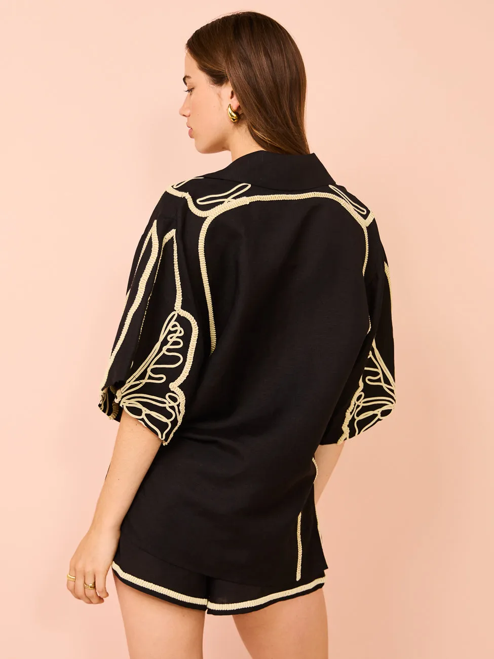 Camilla and Marc Lanza Shirt in Black