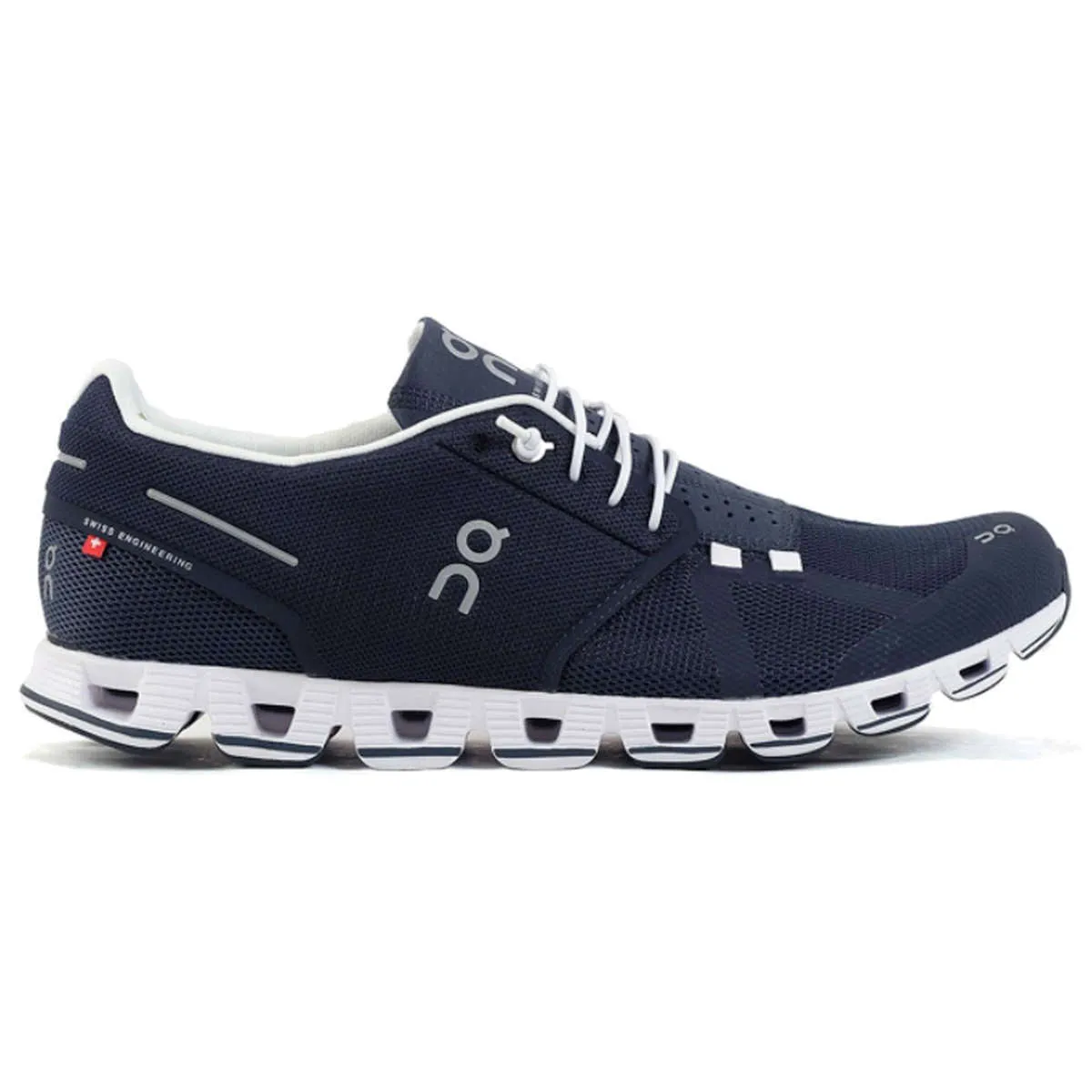 Cloud Navy White Men's Mesh Low-Top Sneakers