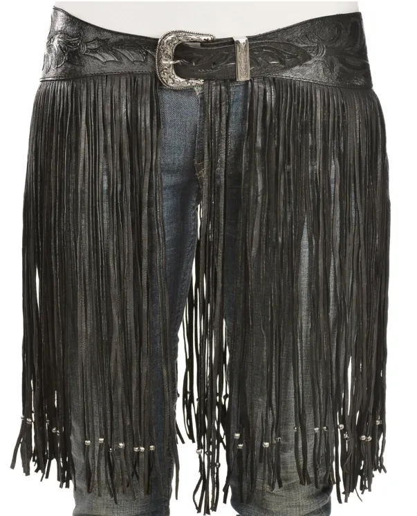 Fringe Belt in Black