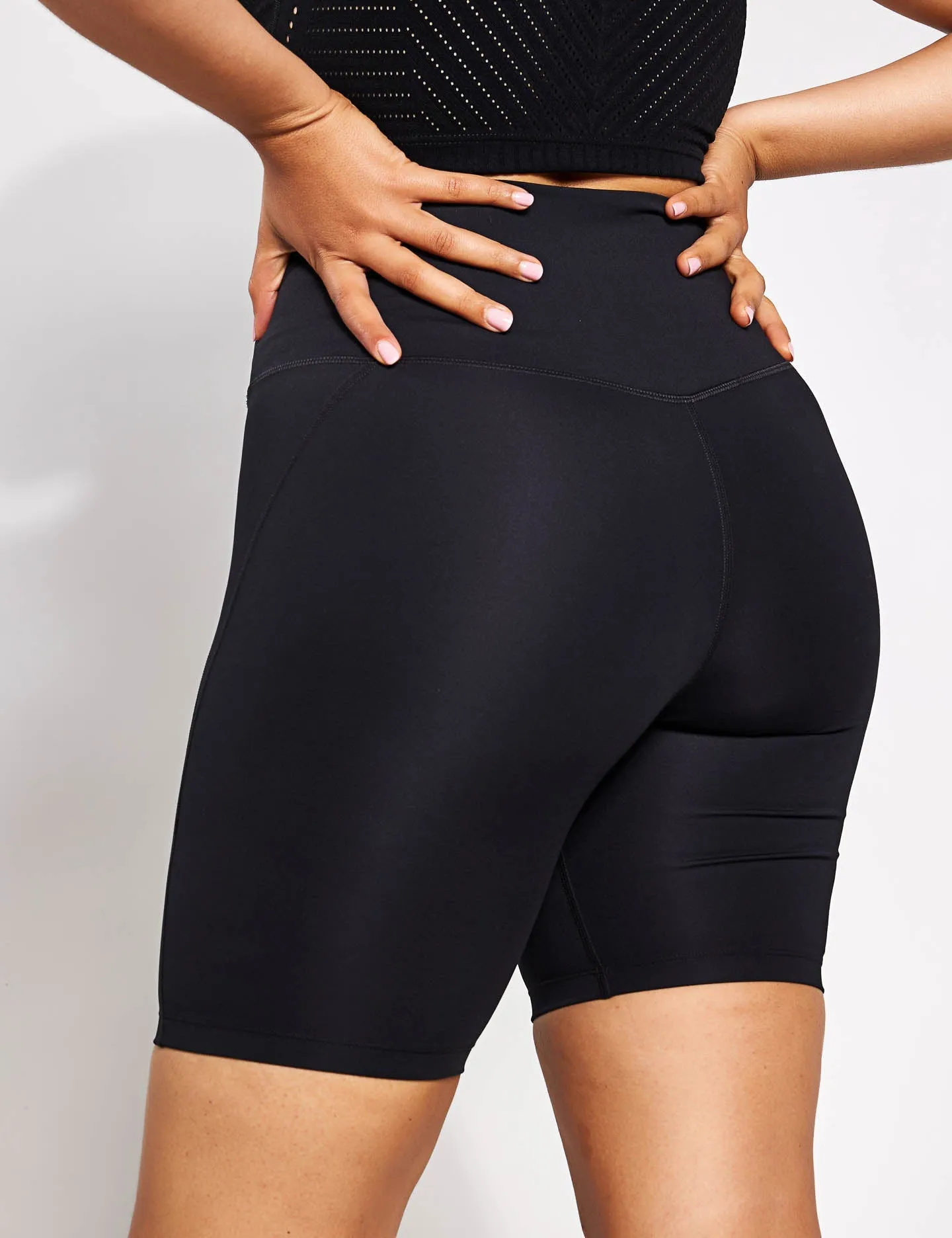 Girlfriend Collective High Waisted Bike Short - Black