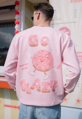Go Glazy Men's Doughnut Graphic Sweatshirt