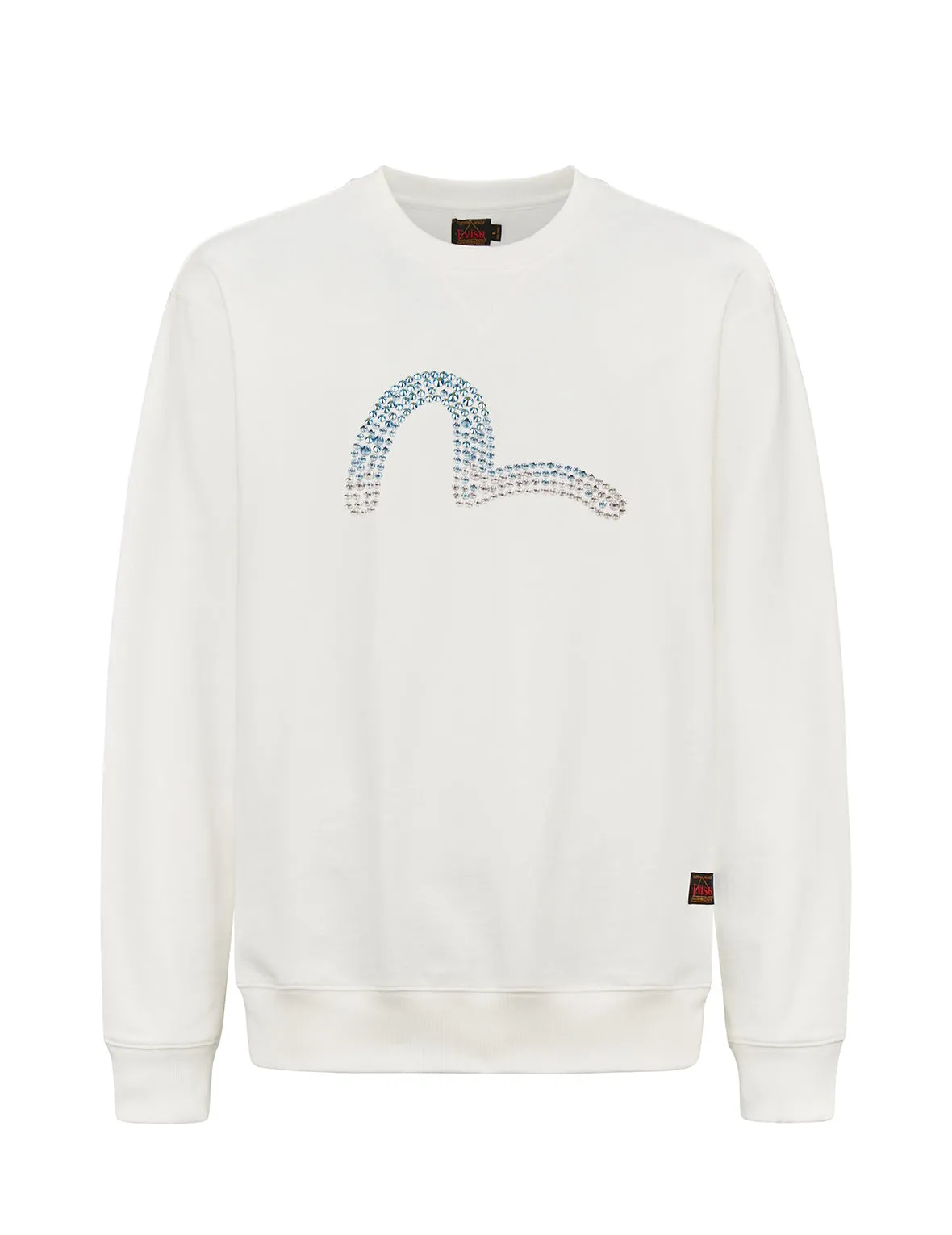 Gradient Seagull Unisex Sweatshirt with Crystals by Preciosa