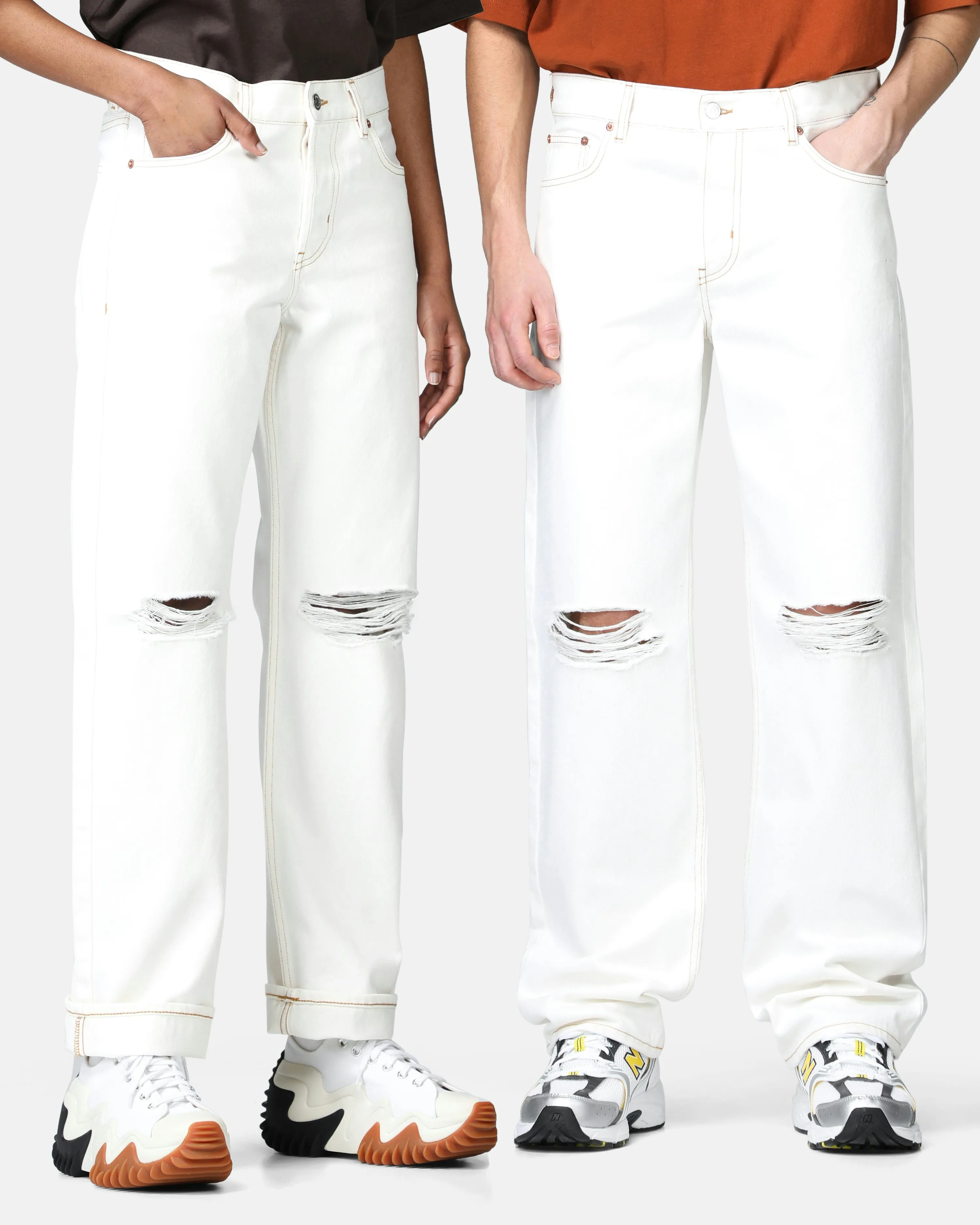 JUNKYARD Nevermind Jeans Off white | Unisex | Junkyard
