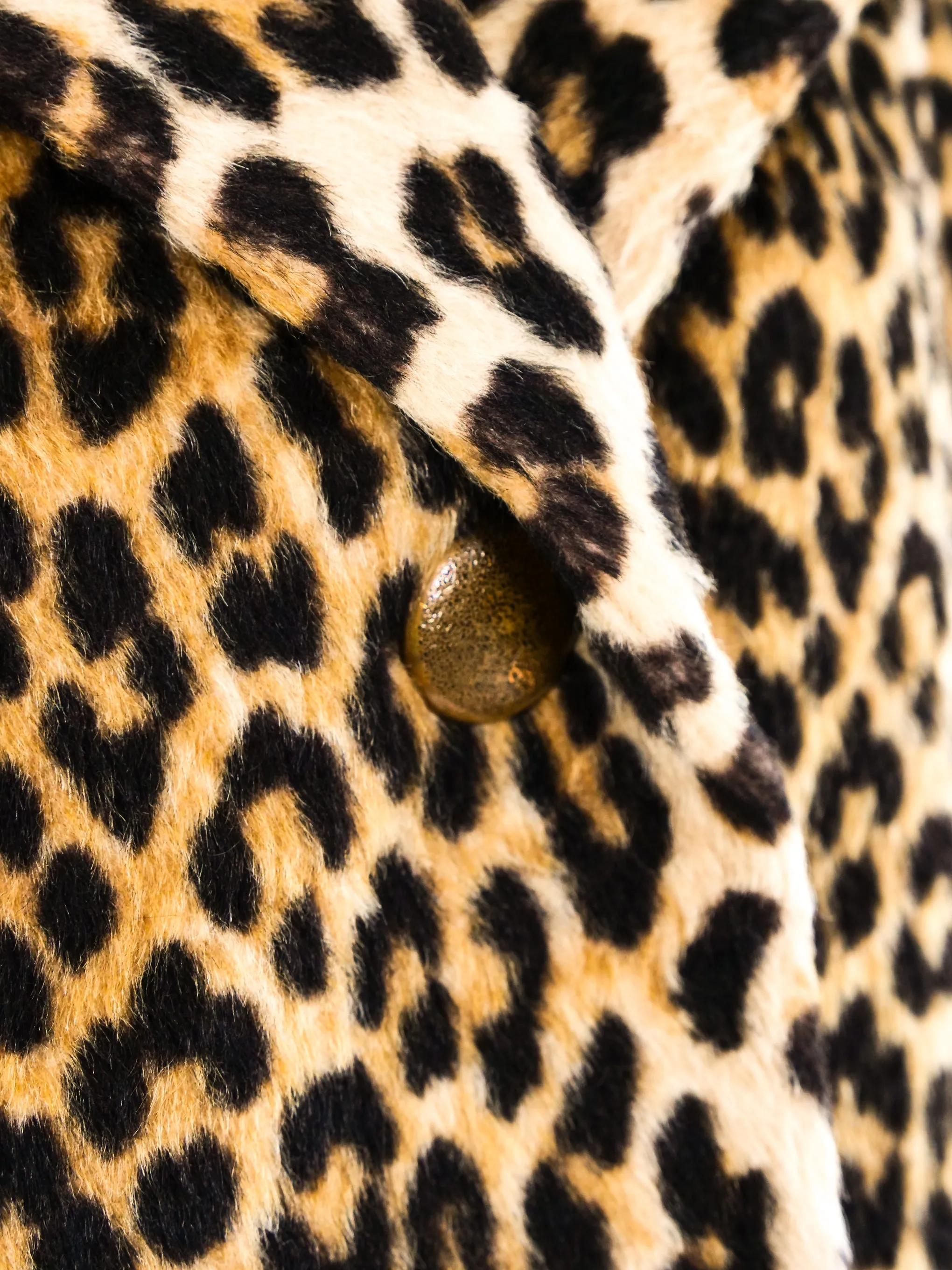 Leopard Faux Fur Cropped Jacket