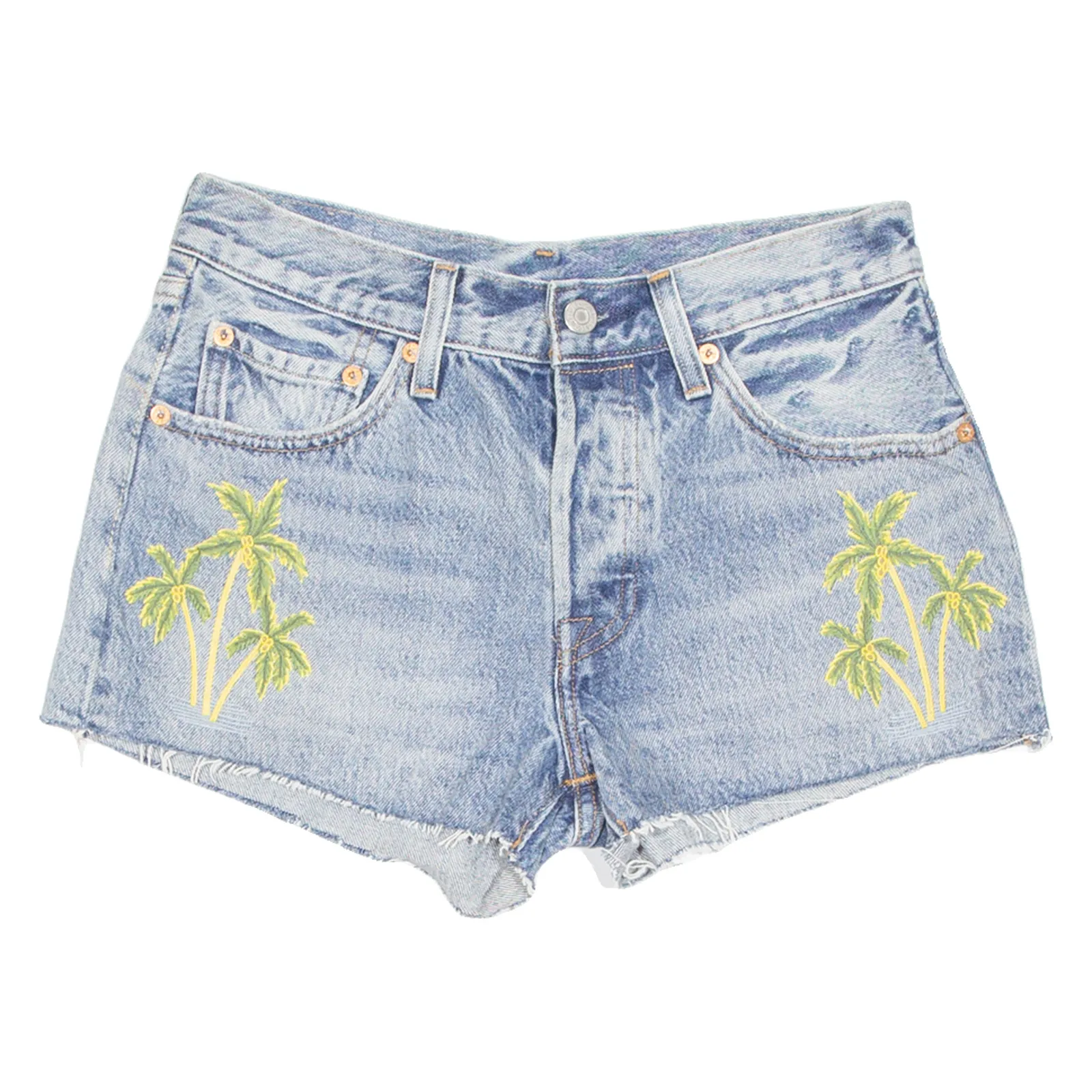 LEVI'S 501 Womens Denim Shorts Blue XS W26