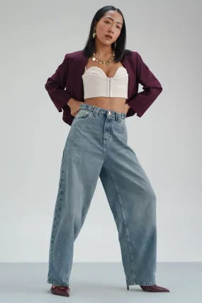 Lush Blue Balloon Fit Jeans