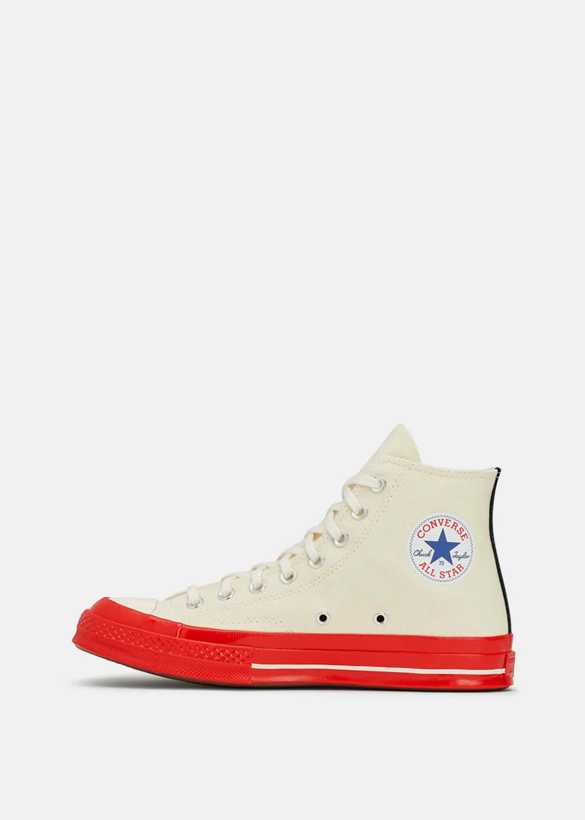 Off White & Red Converse Chuck 70 Sneakers - OFF WHITE