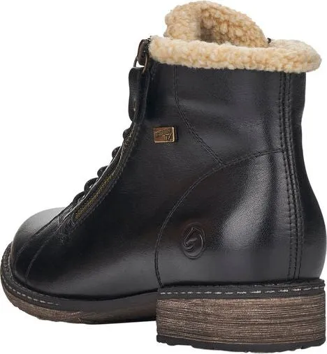 Remonte Black Lace Up Boot