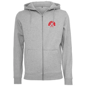 Rusty Race Zipper Hoodie Grey
