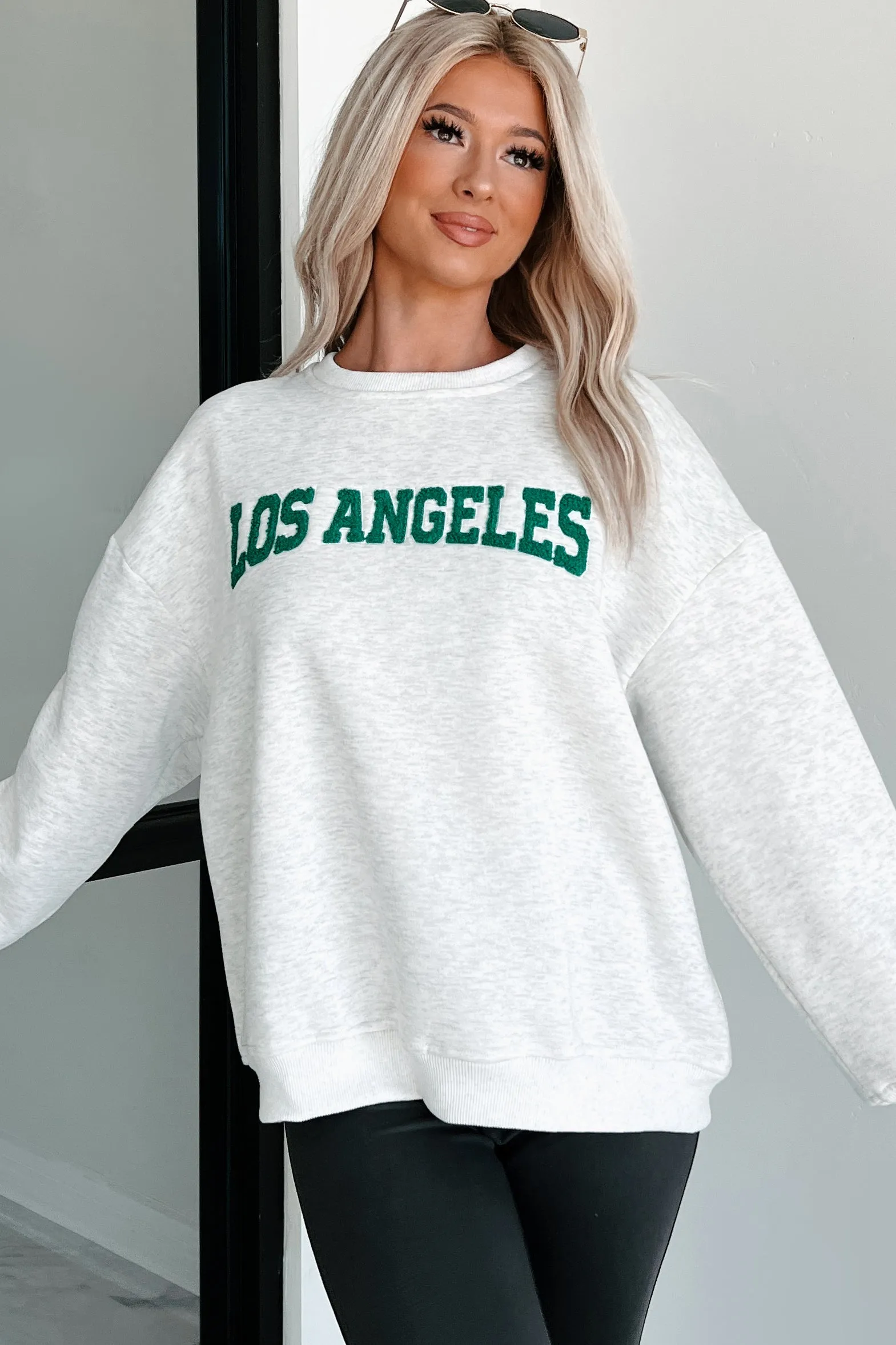 Seeking Hollywood Los Angeles Sweatshirt (Heather Grey)