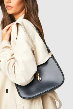 Structured Hardware Detail Shoulder Bag