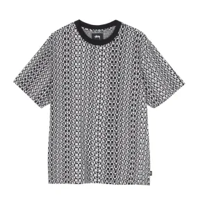 Stüssy Check Crew Tee (Black / White)